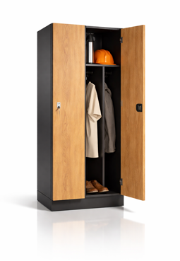 Spind aus Holz 40 cm Abteilbreite